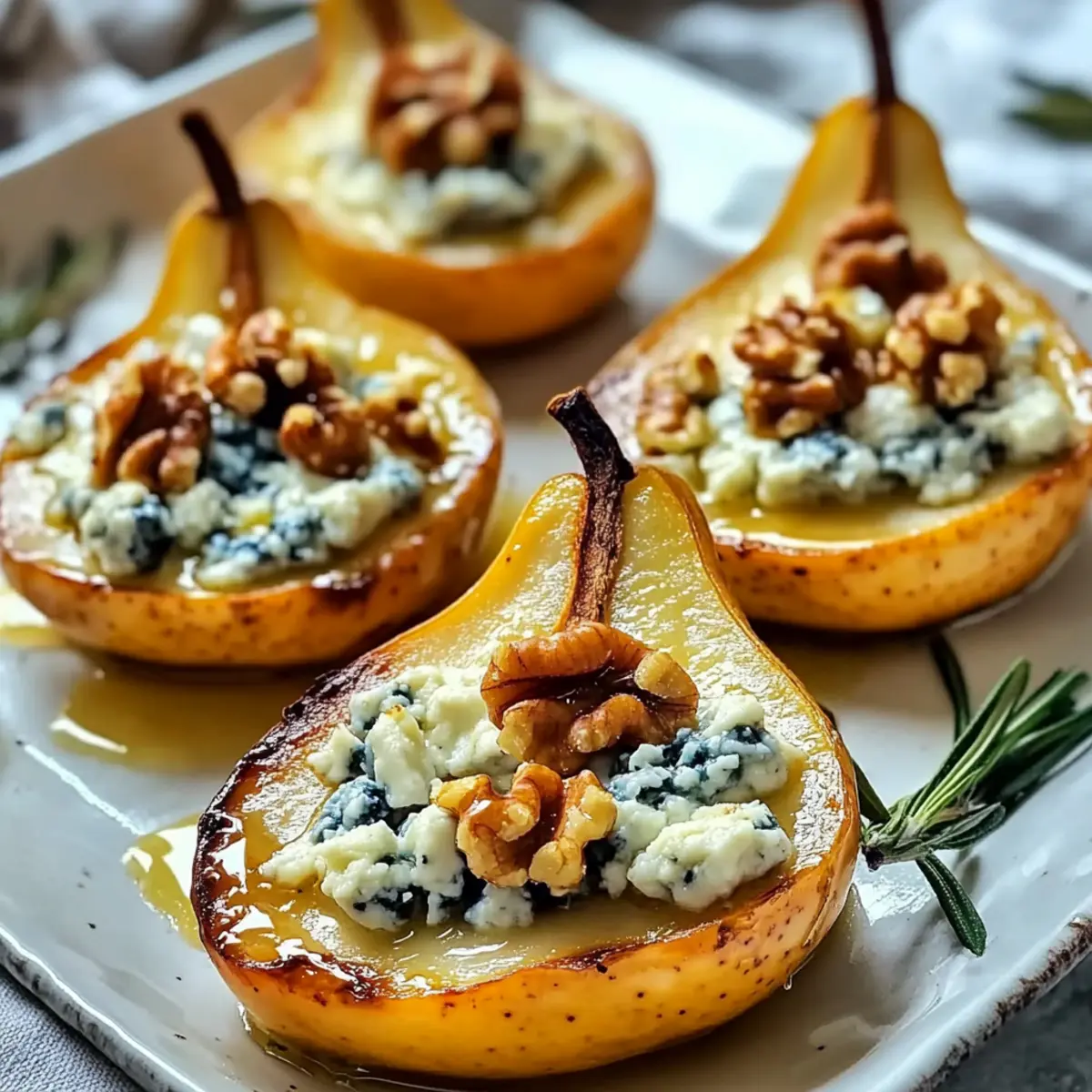 Blue Cheese Stuffed Pears Recipe