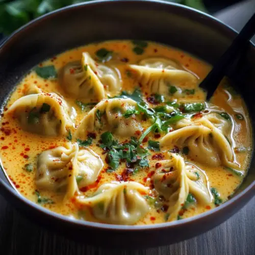 Coconut Curry Soup with Dumplings