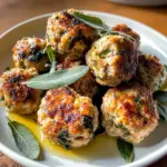 Apple and Sage Turkey Meatballs