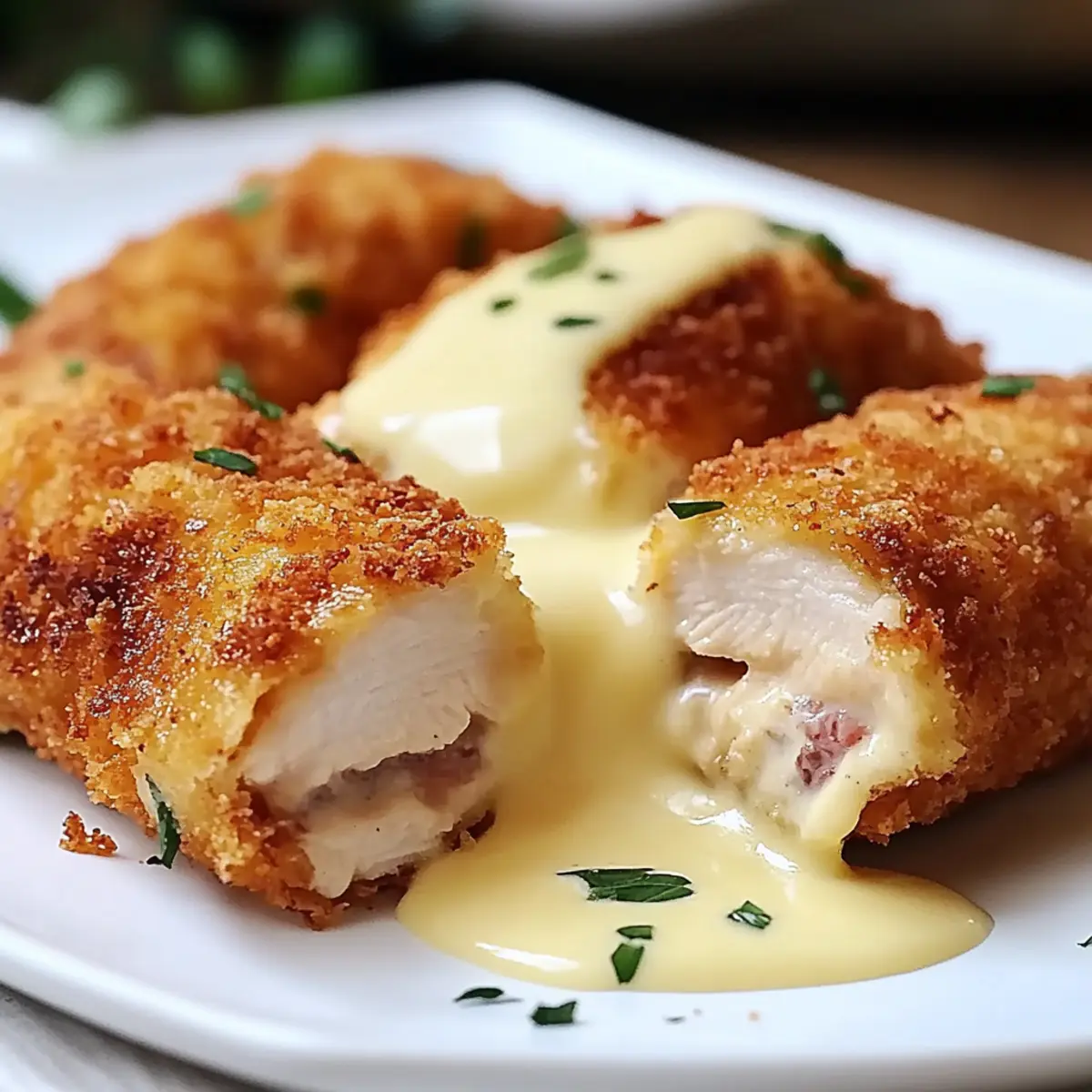 Chicken Cordon Bleu with Swiss Cheese