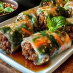 Thai Basil Beef Rolls