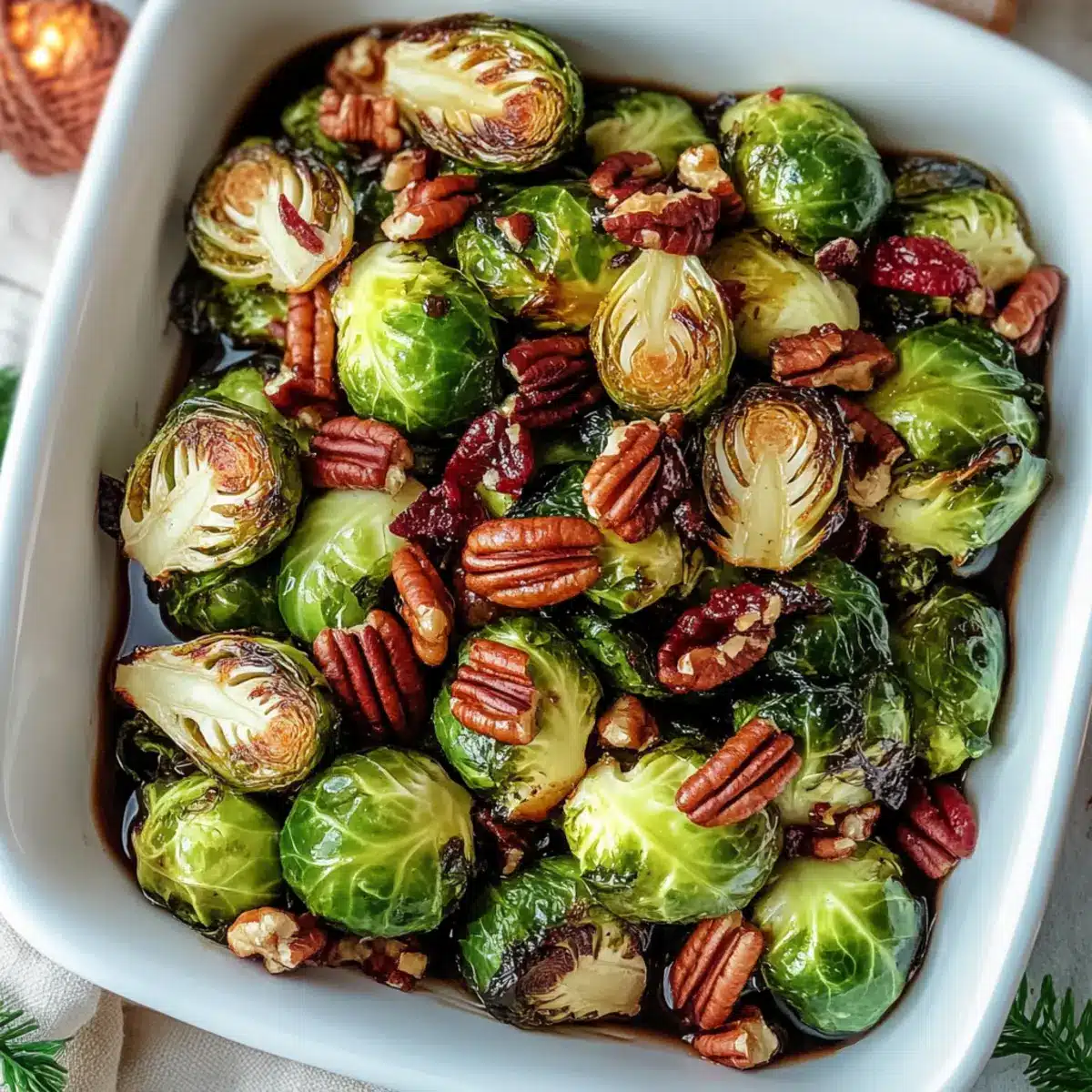 Roasted Sprouts with Pecans