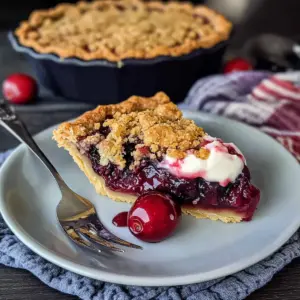 Cherry Crumb Pie