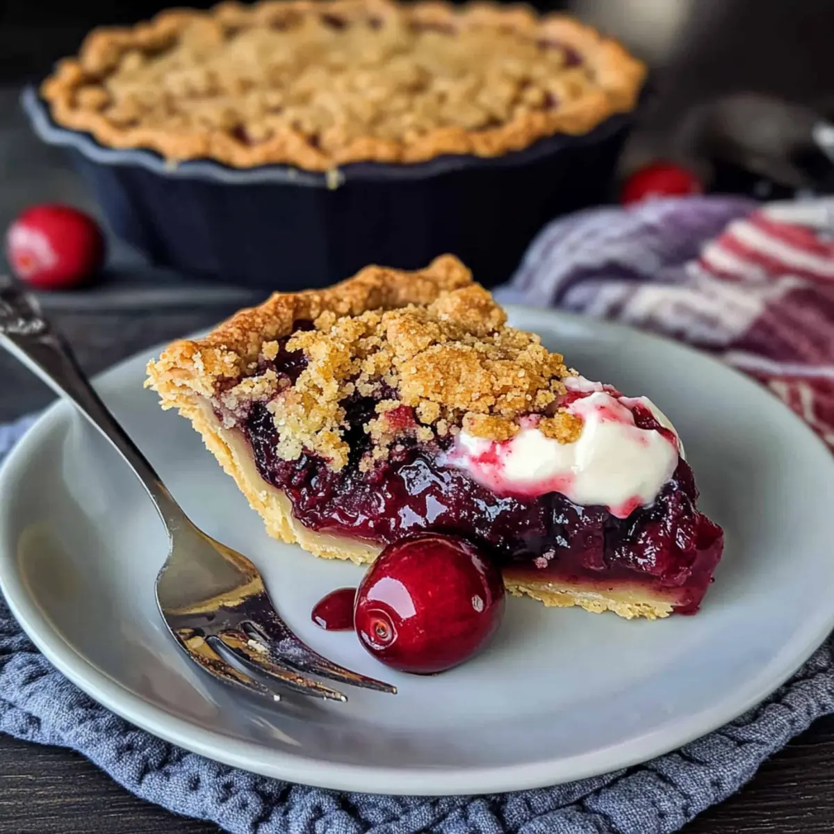 Cherry Crumb Pie