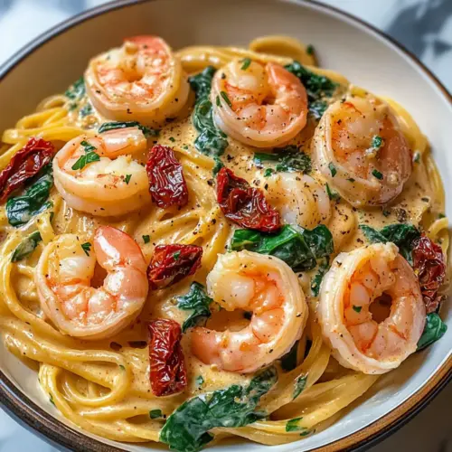 Tuscan Shrimp Pasta