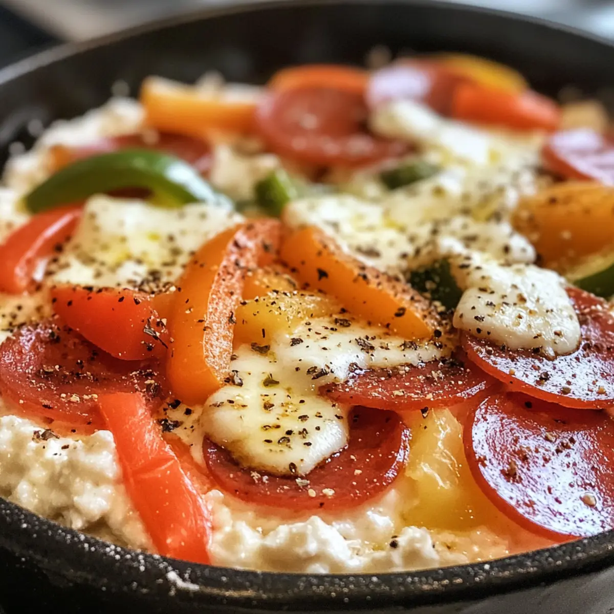 Cottage Cheese Pizza Bowl